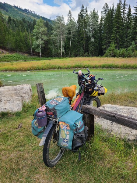 World Tour pannier backpack in the Arctic